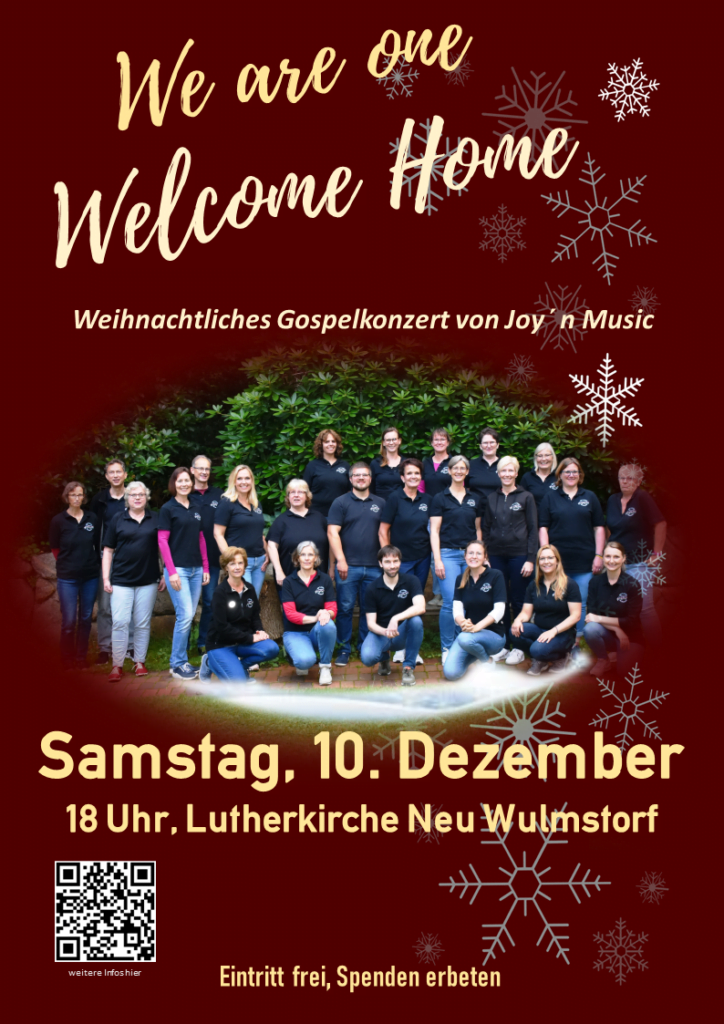 Plakat - Weihnachtliches Gospelkonzert 10. Dezember 2022