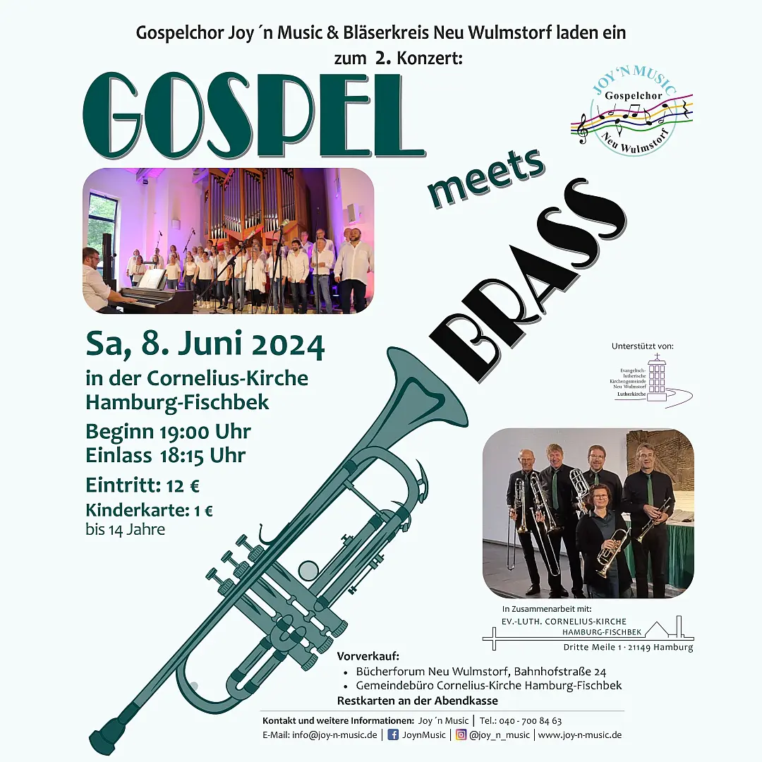 Gospel meets Brass Konzert 08.06.2024