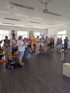 Chorprobe im Probenraum